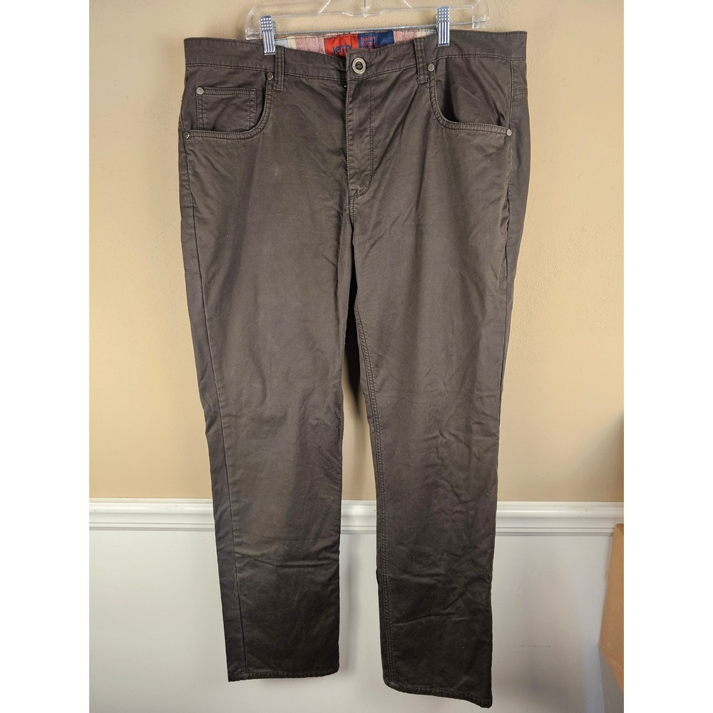 Jetty Mens Gray Flannel Lined Pants 40